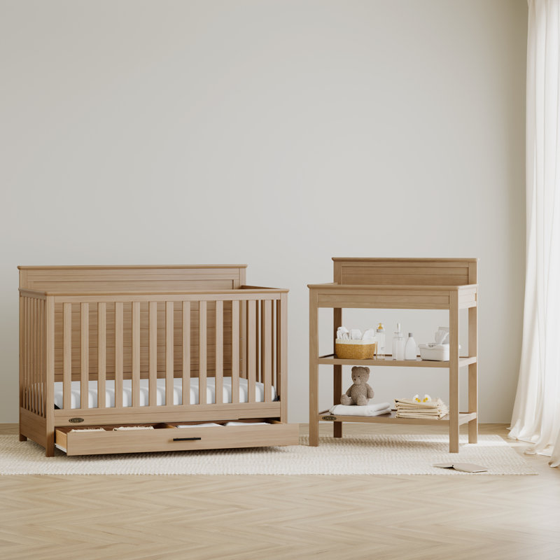 Tristan 5-In-1 Convertible Crib, Driftwood