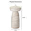 Table d'appoint de patio en pierre naturelle