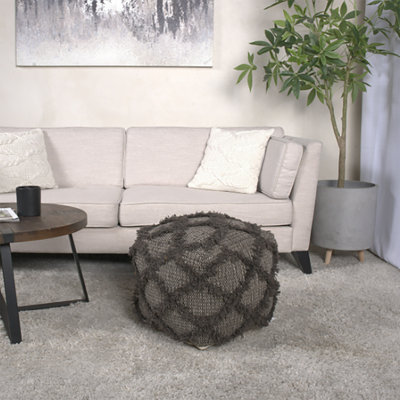Pouf en laine et coton Jumanji