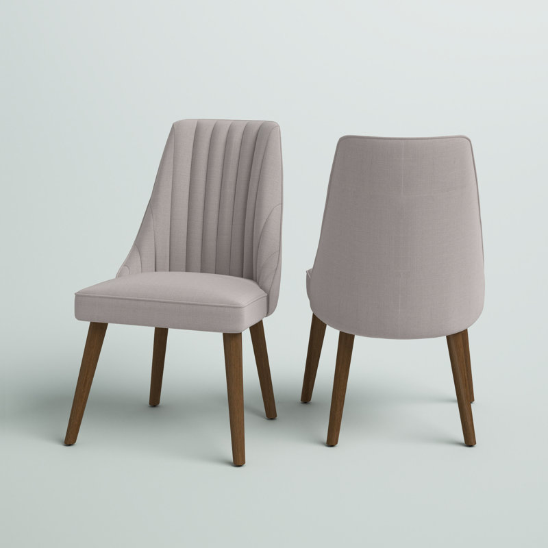 16.9 " H Tufted Upholstered Side Chair, Gray