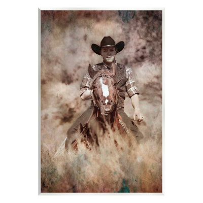 «Galopant Cowboy Portrait» par Jerry Cowart