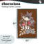 Cadre flottant d'automne champignon magique, design par Cecilia Battaini-582602788-582602791