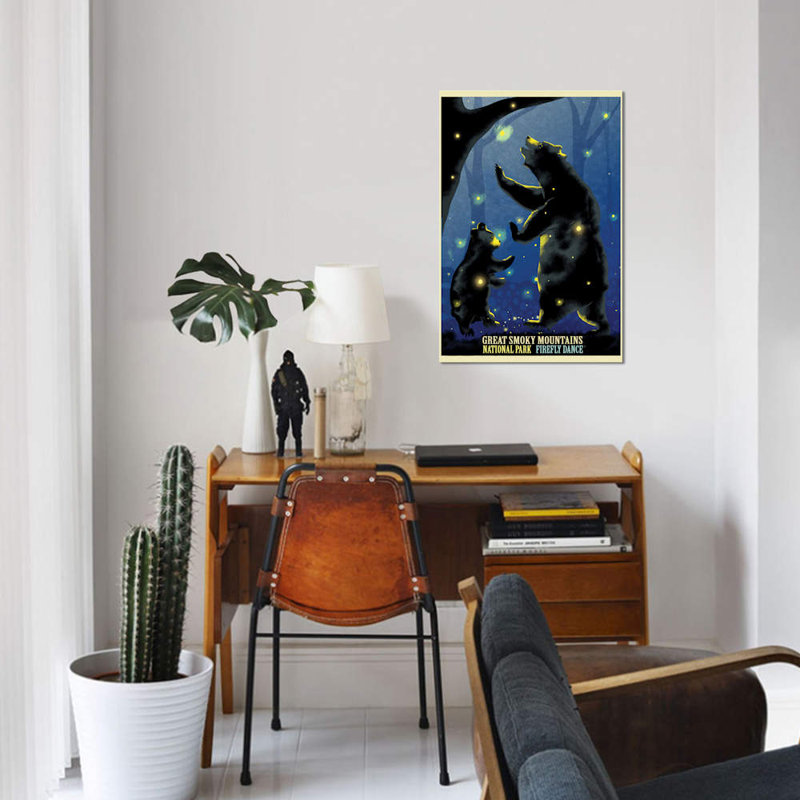 «Firefly Dance», impression sur toile, H 18 po x l 12 po x P 1,5 po, Toile tendue, Pas de tapis