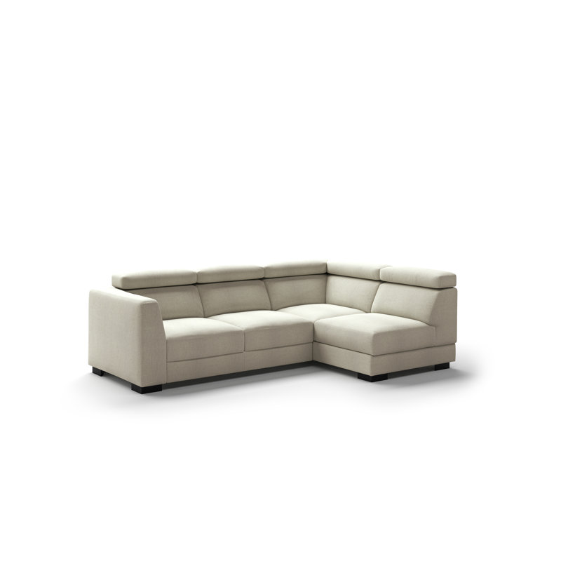 Halti LHF Loveseat Sleeper + RHF Chaise - Atlantic 02 - 402/6 Walnut, Right Hand Facing