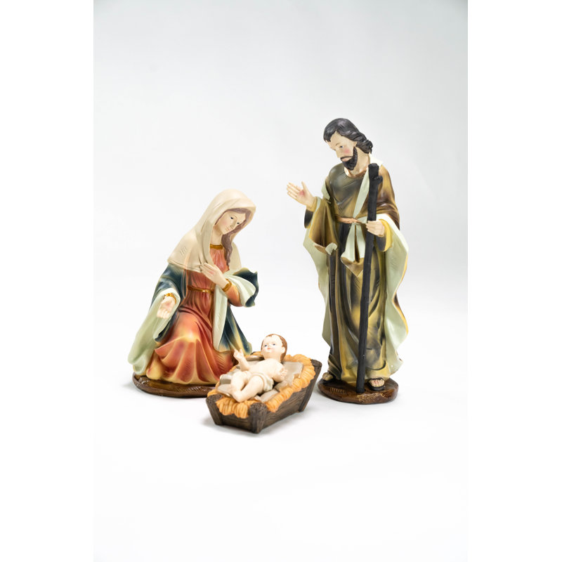 Ensemble 3 pièces de figurines de crèche de Noël