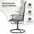 Bhairavi 6-Person Patio Dining Set with Swivel Chairs-578871720-550023738