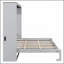 Grand lit escamotable mural et USB, gris-129230769