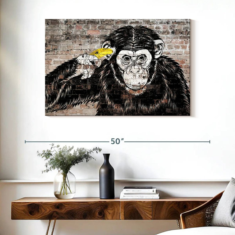 Tête de singe Brampt, H 26 po x l 39 po
