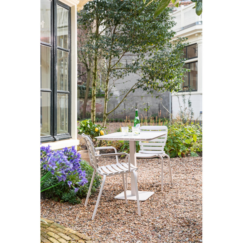 Table bistro en aluminium, Blanc