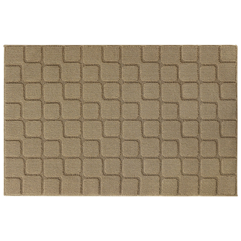 Tapis antidérapant antidérapant et résistant, Beige, 32 po x 48 po