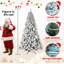 Arbre de Noël illuminé enneigé 6 pi-258500271