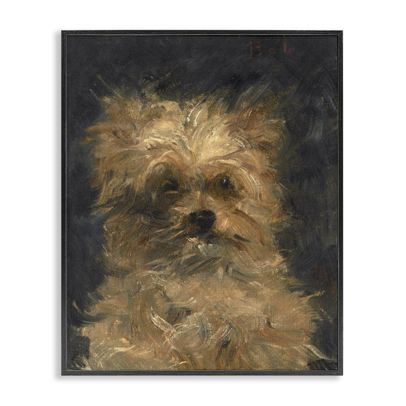 Giclée sur toile, éd. Par Édil Manet, par Lil 'Rue, 14 x 11, Midnight Black Giclee Framed