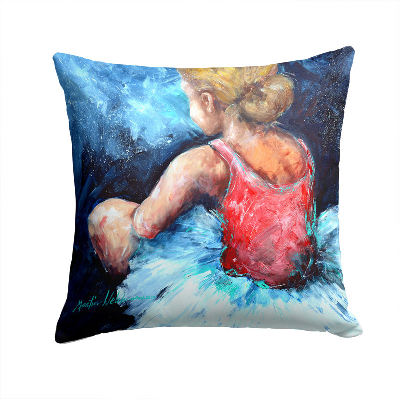Coussin décoratif intérieur/extérieur ballet star, H 14 po x l 14 po x P 4 po