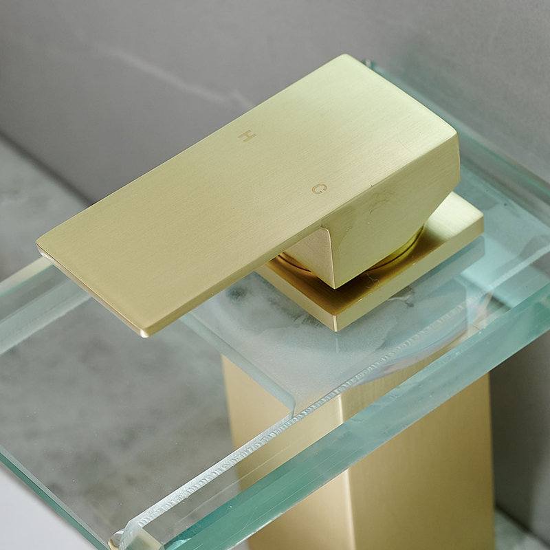 Single-Hole Single-handle Bathroom Faucet, Brushed Gold