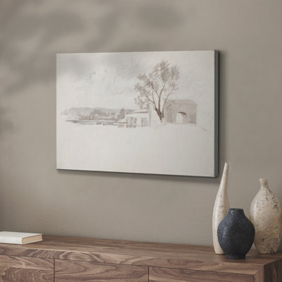 Croquis rétro - XIXe - Cavas enveloppés de galerie
