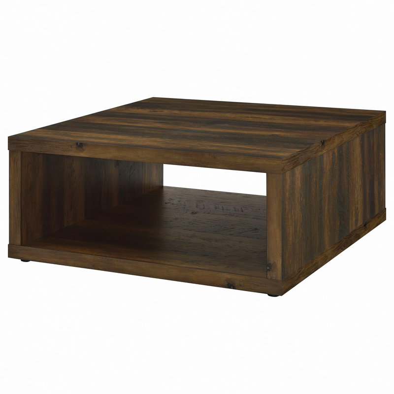Pine Square Engineered Wood Coffee Table, Brown