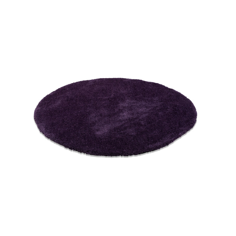 Cozy Solid Colour Hand Woven Area Rug, Round 140cm