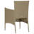  Dining Set Beige, Cream White, Black-659257545