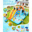 Toboggan gonflable 14,2 pi x 10,1 pi avec maison gonflable pour enfants (avec souffleur)