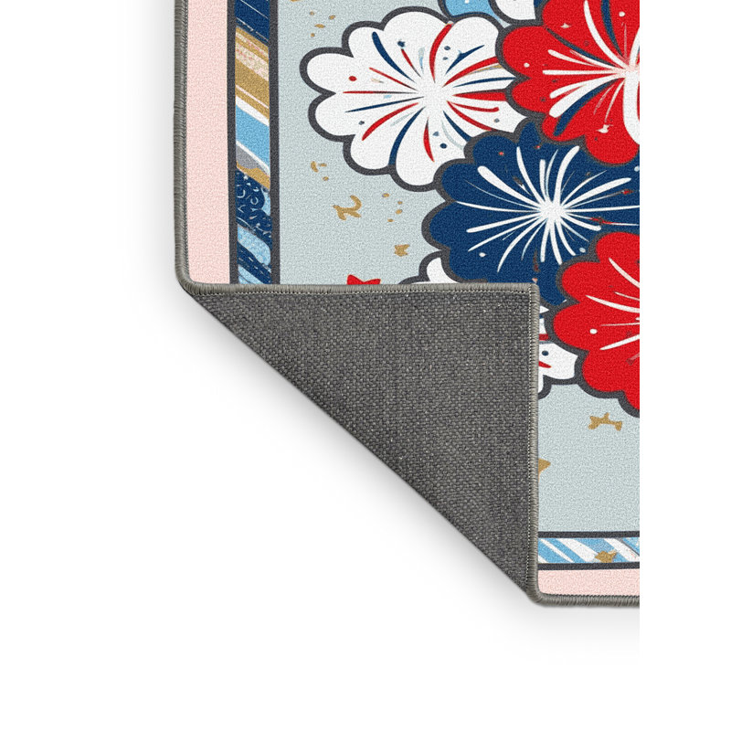 Tapis vacances des fêtes The Holiday Aisle®, Rectangulaire 8 pi x 12 pi