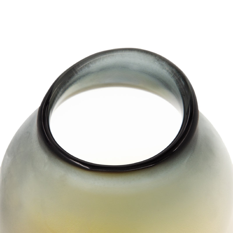 Lanayah Handmade Glass Table Vase, 9.8" H x 7.1" W x 7.1" D