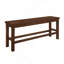 Banc de salle à manger à hauteur de comptoir Classic 1PC avec structure en bois, style transitionnel et capacité de poids de 250 lb