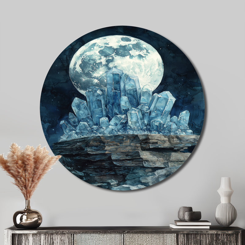 Brookdale - Cristaux ronds, art mural en métal, H 16 po x l 16 po