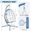 Chaise hamac suspendue et pliable en métal