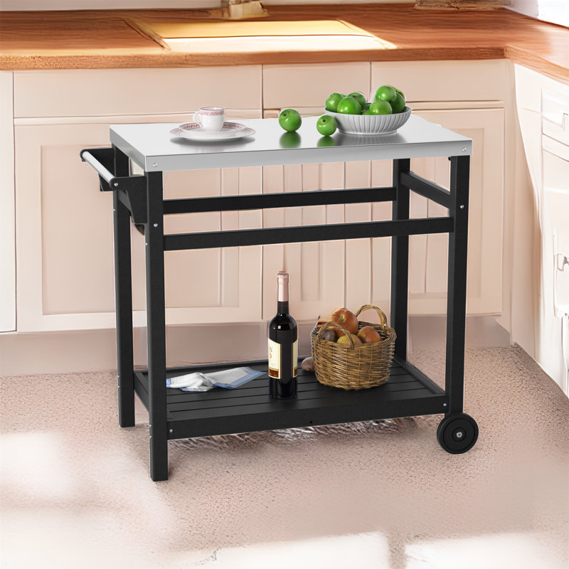 Wylee Kitchen Cart, Black