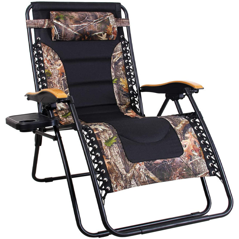 Chaise rembourrée inclinable zéro gravité avec coussin