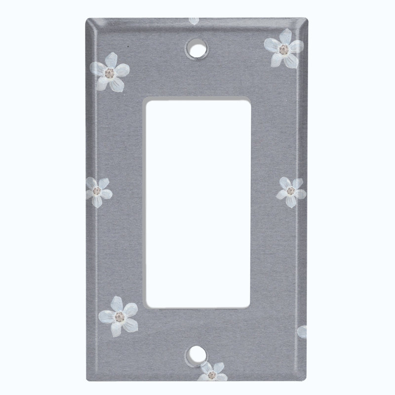 Patterned 1 - Gang Rocker Standard Wall Plate