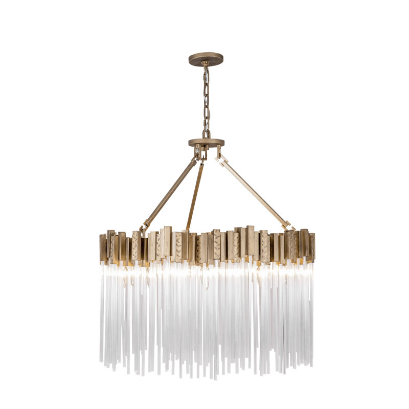 Matrix Chandelier - 30"D x 30"W x 31"H - Havana Gold, Havana Gold