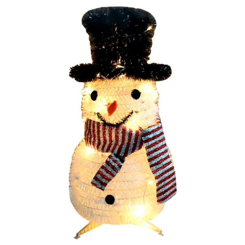 Bonhomme de neige illuminé