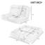 Canapé-lit double convertible pliable, rose-1788941404