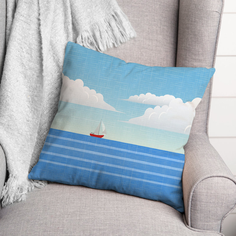 Reversible Throw Pillow, 16" x 16"