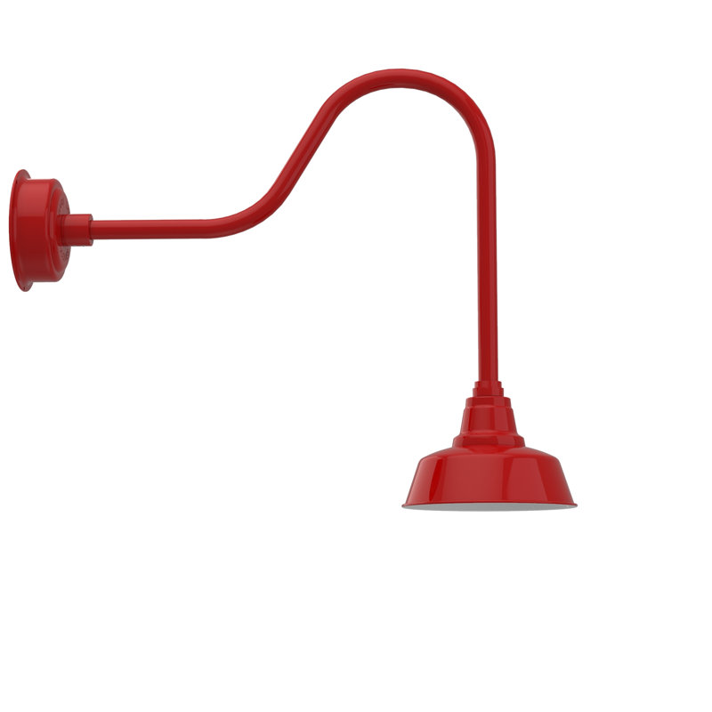 Luminaire de grange d'extérieur Vandervliet, Bronze acajou, 25.625" H x 27" W x 10.25" D