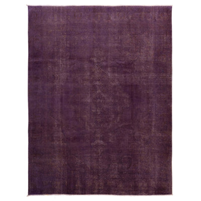 Tapis mauve à transition de couleur 9 pi 5 po x 12 pi 2 po
