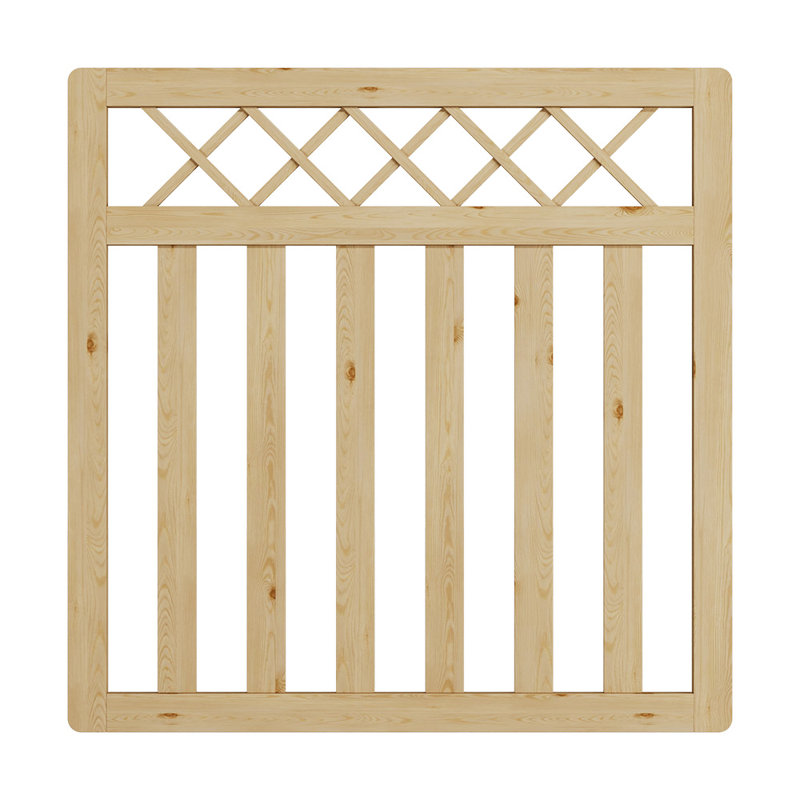 Solid Wood Gate, Yellow, 120cmH x 120cmW x 3cmD