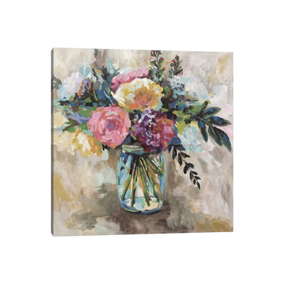 Masons Bouquet Light by Jeanette Vertentes - Wrapped Canvas Print
