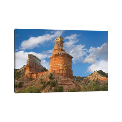 Rock Formation Called The Lighthouse, Palo Duro Canyon State Park, Texas by Tim Fitzharris - Wrapped Canvas Print