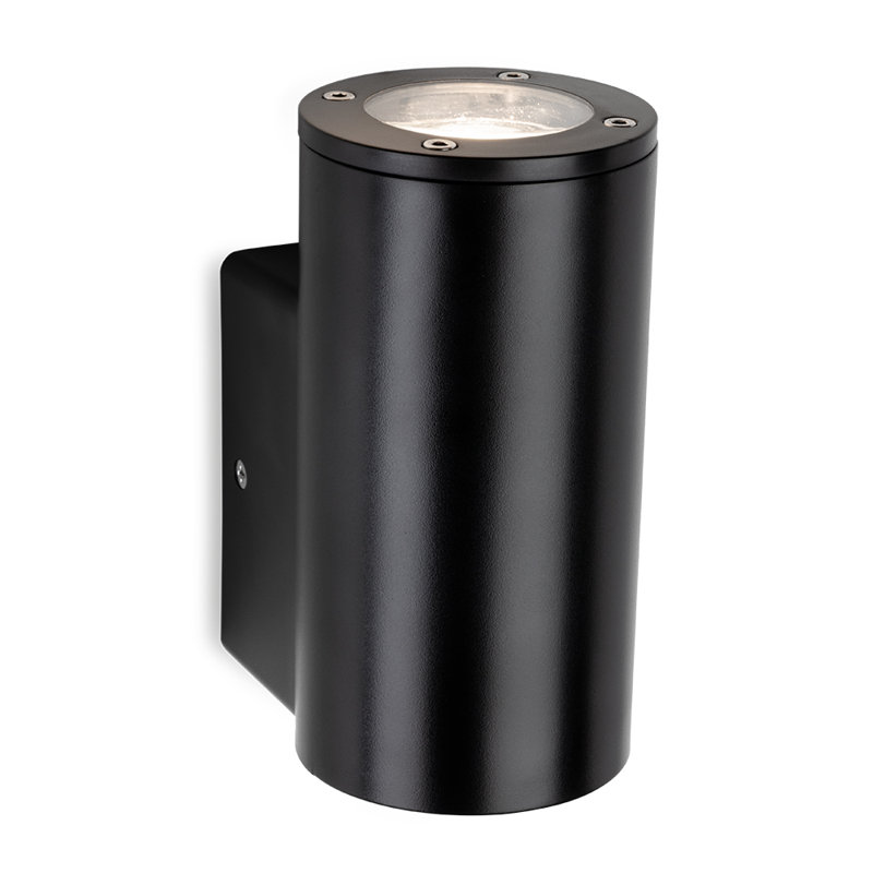 Black 14.8cm H Outdoor Armed Sconce