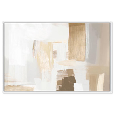 Art Remedy Neutral Abstracts Canvas Tactile Textures I