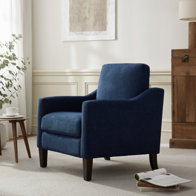 Fauteuil avec pieds en bois massif