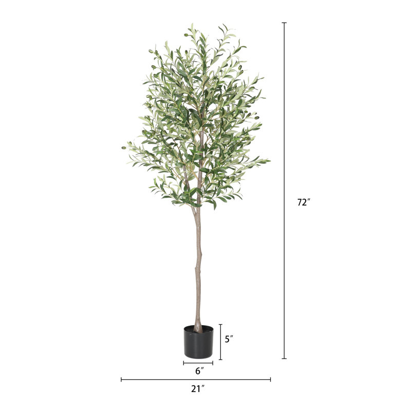 Artificial Potted Olive Tree