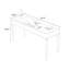 Bureau rectangulaire en bois manufacturé 62,99 "avec 2 tiroirs-109026945