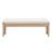 Sandy Rubberwood Bench With Soft Cushion Seat