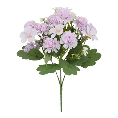 PlasticArtificial flowers Faux Hydrangea Chrysanthemum Bouquet Plant Props Home Decor Wedding Reception Hotel Table Arrangement Living Room Decoration