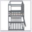 Twin Over Twin House Bunk Bed With Ladder, Wood Bed-1145207096