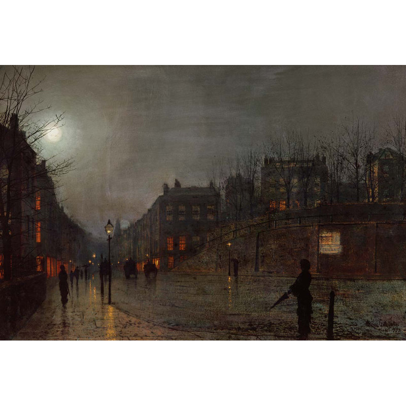 Adhésif décoratif Grimshaw Going Home at Dusk (1882), 16 po x 24 po