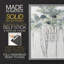 Impasto Tree Line I - impression encadrée de qualité supérieure - prête à être accrochée - aucun clou requis - aucun clou requis-108017688-108017693